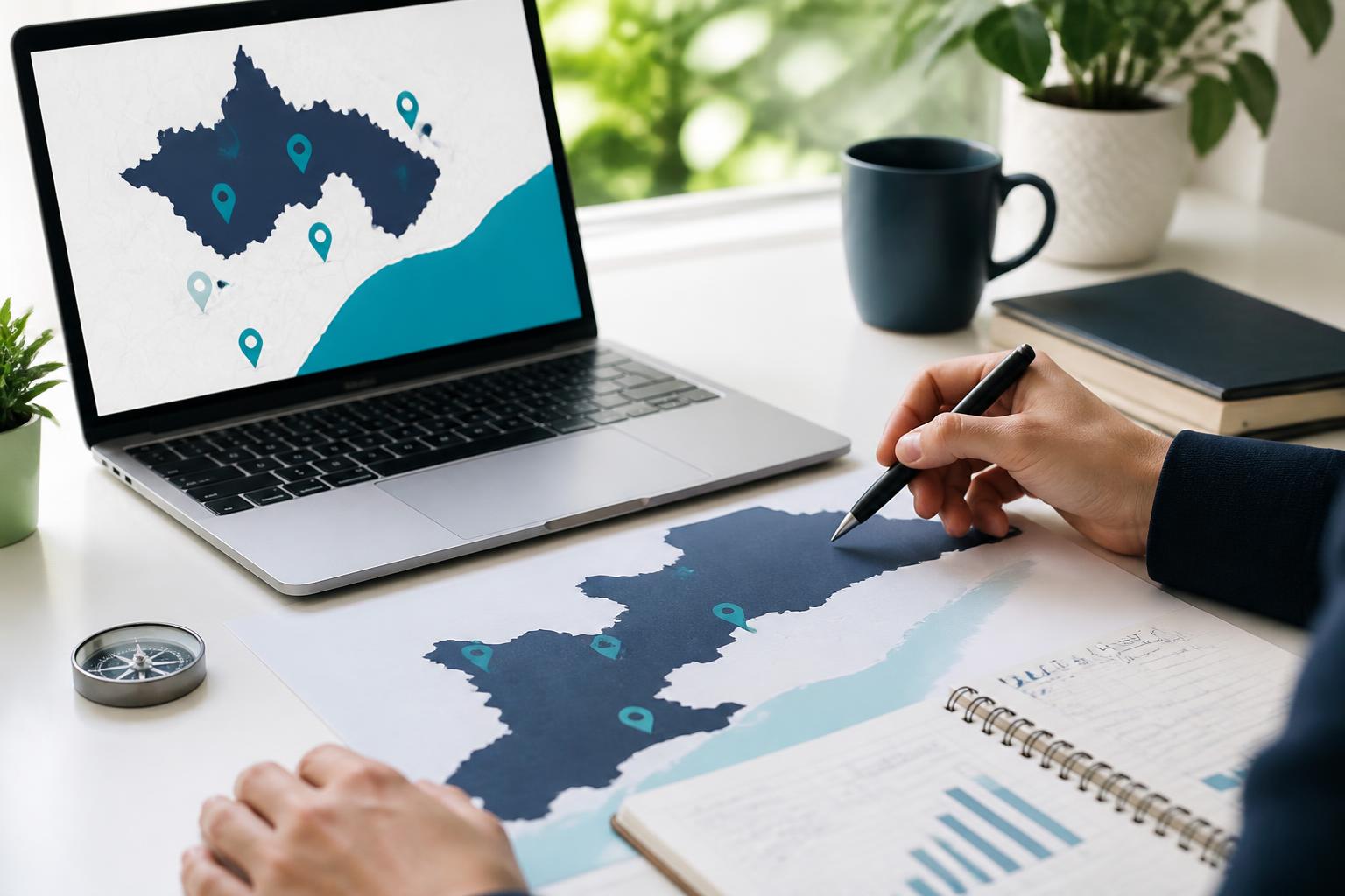 Local search strategist planning coverage across Ontario cities